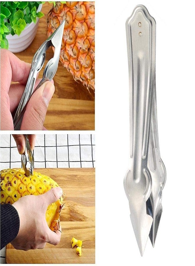 HELIMIX 3pack Convenient Seed Remover Pineapple Eye Peeler Slicer Clip Fruit Corer Kitchen Tool - Image 2